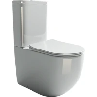 Унитаз компакт Ceramicanova Mia Rimless CN1801-B без бачка и с сиденьем Микролифт фаянс напольный