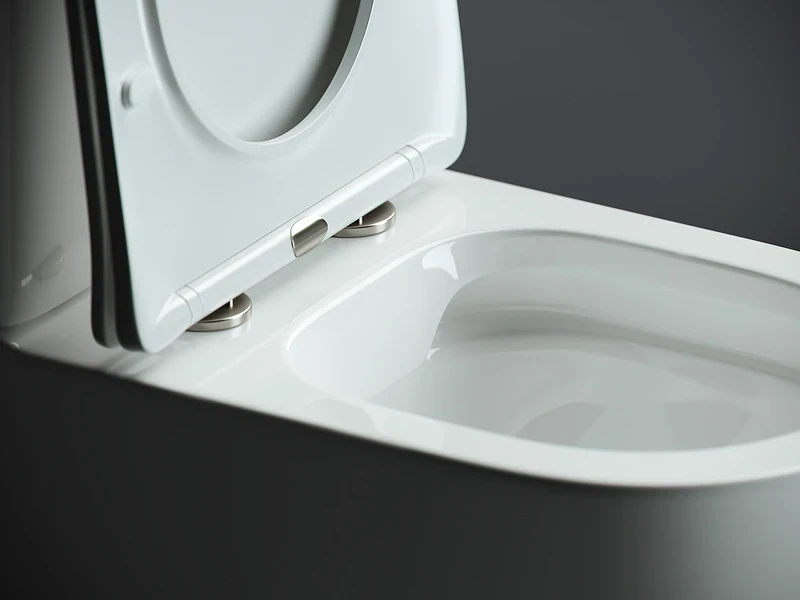 Унитаз компакт Ceramicanova Mia Rimless CN1801-B без бачка и с сиденьем Микролифт фаянс напольный