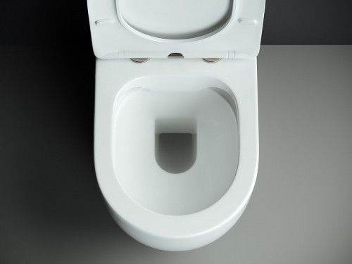 Унитаз компакт Ceramicanova Mia Rimless CN1801-B без бачка и с сиденьем Микролифт фаянс напольный