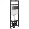 Инсталляция WasserKRAFT Alme 15TLT.010.ME.MB01 для унитаза с Черной матовой клавишей смыва нержавеющая сталь