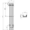Электрический полотенцесушитель Comfysan Alto-K EC-4 120x15 015831 Черный матовый