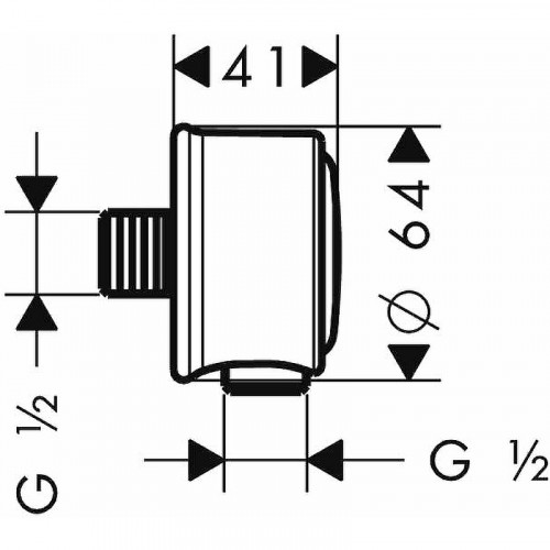 Шланговое подключение Hansgrohe Axor Montreux 16884820 Шлифованный никель