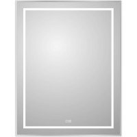 Зеркало BelBagno Kraft 70 SPC-KRAFT-700-900-LED-TCH-WARM с подсветкой Сатин с сенсорным выключателем и подогревом стекло
