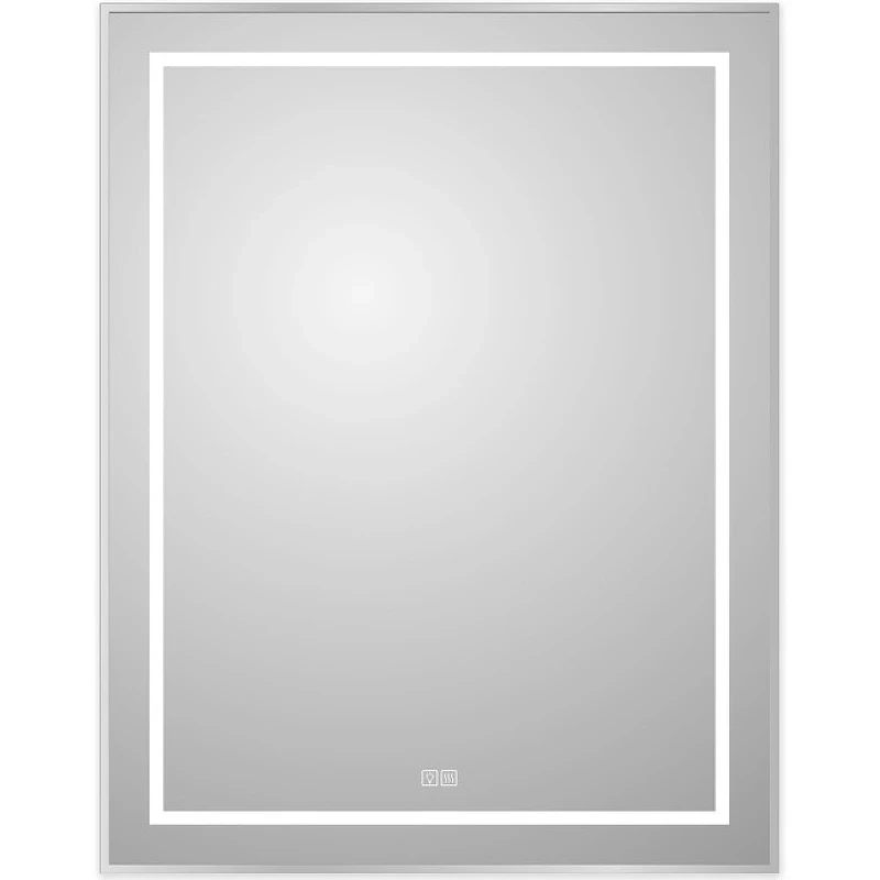 Зеркало BelBagno Kraft 70 SPC-KRAFT-700-900-LED-TCH-WARM с подсветкой Сатин с сенсорным выключателем и подогревом стекло