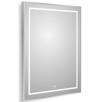 Зеркало BelBagno Kraft 70 SPC-KRAFT-700-900-LED-TCH-WARM с подсветкой Сатин с сенсорным выключателем и подогревом стекло