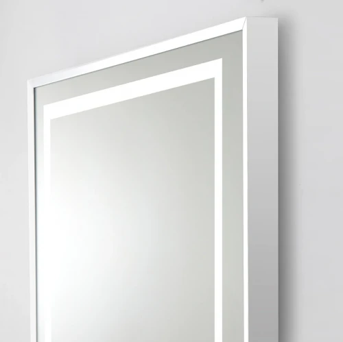 Зеркало BelBagno Kraft 70 SPC-KRAFT-700-900-LED-TCH-WARM с подсветкой Сатин с сенсорным выключателем и подогревом стекло
