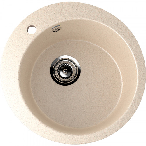 Кухонная мойка Ulgran Classic U-405-328 Бежевая искусственный камень (литьевой мрамор) встраиваемый