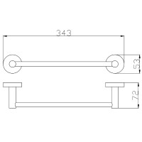 Полотенцедержатель Rav Slezak Colorado COA0701/30ZRL Розовый золотистый глянцевый