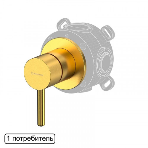 Смеситель для душа Whitecross Y brushed gold Y1241GLB цвет Золото брашированное