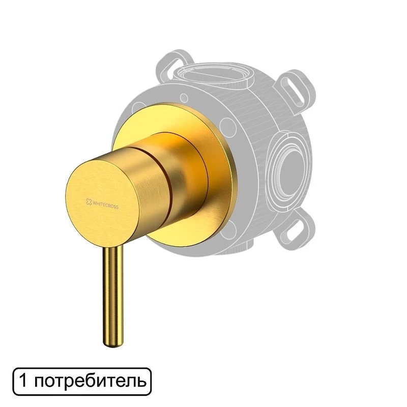 Смеситель для душа Whitecross Y brushed gold Y1241GLB цвет Золото брашированное