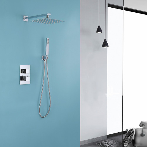 Душевая система Abber Daheim AF8251 с термостатом Хром латунь встраиваемый