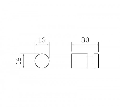 Крючок Wonzon &amp; Woghand Easy WW-8105-1-MB цвет Черный матовый
