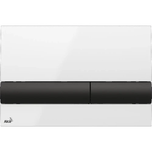 Кнопка смыва для инсталляции Alcaplast Basic M1710-8 Белая Черная