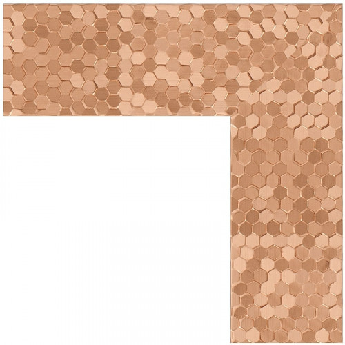 Зеркало Evoform Definite 96х76 BY 3274 в багетной раме - Соты медь 70 мм стекло