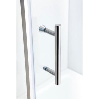 Душевой уголок Black&amp;White Stellar Wind S101 100х100 1011010 профиль Серебристый хром стекло прозрачное