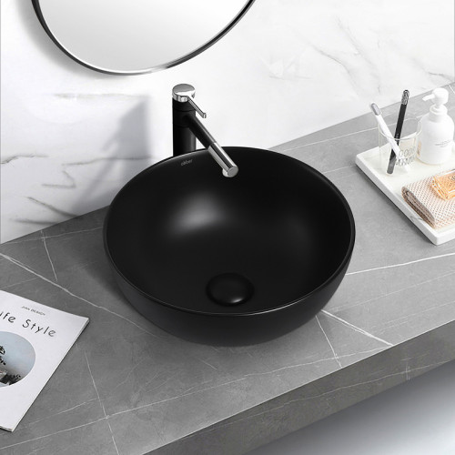 Раковина-чаша Abber Bequem 36 AC2105MB Черная матовая накладная