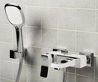 Смеситель для ванны WasserKRAFT Aller 1061W Белый Хром латунь на стену