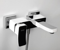 Смеситель для ванны WasserKRAFT Aller 1061W Белый Хром латунь на стену
