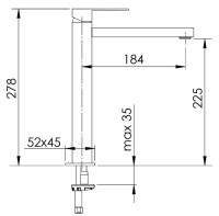 Смеситель для раковины Remer Q-Design QD11LXL Хром латунь