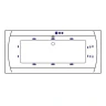 Акриловая ванна Excellent Aquaria Lux 180x80 WAEX.AQU18.SMART.GL с гидромассажем