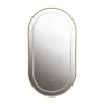 Зеркало Azario Джоли 50 АZ-LED012625 с подсветкой цвет Золото матовое с сенсорным выключателем