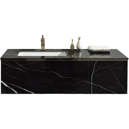 Тумба с раковиной Orans BC-V8106-1200 120 8106000 подвесная Black МДФ / ЛДСП
