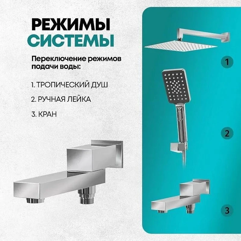 Душевая система Grocenberg GB5008CR Хром