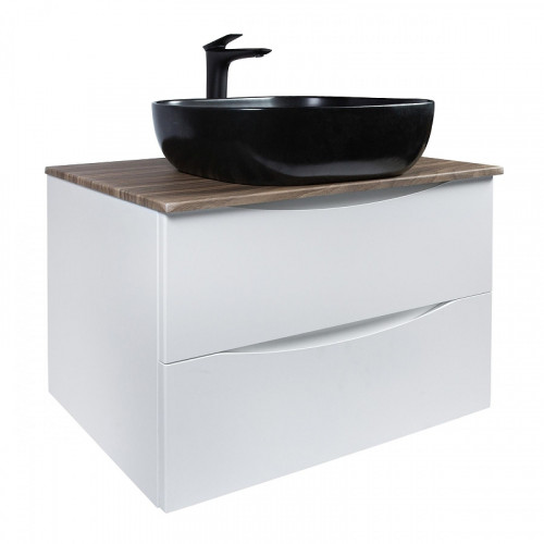 Тумба с раковиной Bond Cube 80 T09805-S61508 подвесная цвет Белый матовый