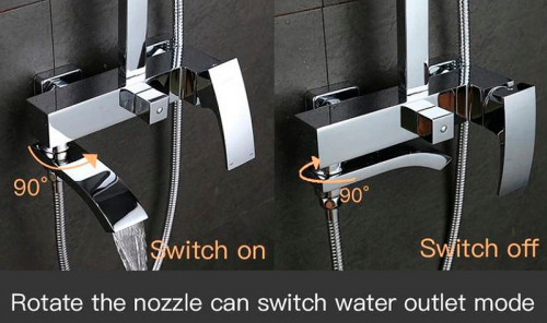 Душевая система Gappo G07 G2407-11 Хром латунь на стену