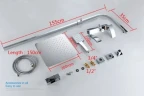 Душевая система Gappo G07 G2407-11 Хром латунь на стену