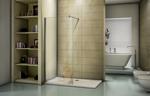 Душевая перегородка Good Door Walk In SP-100-C-CH 100 профиль Хром стекло прозрачное