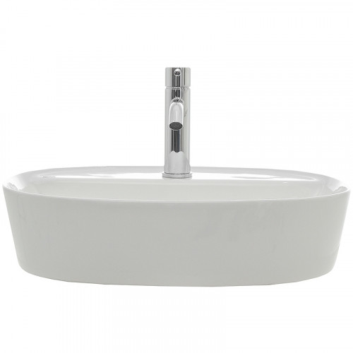 Раковина AQUAme 50 AQM5002 Белая глянцевая фаянс накладная
