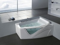 Акриловая ванна Gemy G9056BR 170х130 с гидромассажем