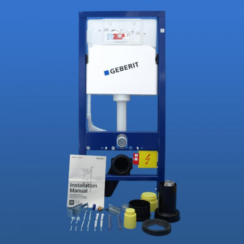 Инсталляция Geberit Duofix Delta UP100 458.103.00.1 для унитаза со смывным бачком нержавеющая сталь