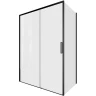 Душевой уголок Aquanet Pleasure Evo AE65-140x100-BT 140x100 346127 профиль Черный стекло прозрачное