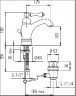 Смеситель для раковины Cezares Margot MARGOT-LSM1-A-02-M Бронза