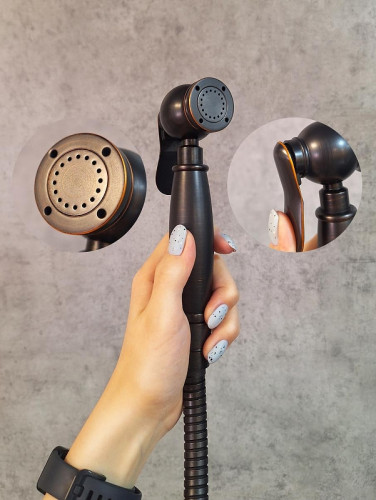 Гигиенический душ со смесителем AltroBagno Beatrice 060112 BrNe цвет Черная бронза