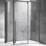 Душевой уголок Vincea Lugano 120x90 VSR-1L9012CLGM-1 профиль Вороненая сталь стекло прозрачное