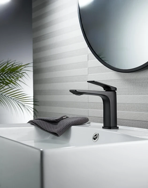 Смеситель для раковины Knotlor Vigor KN-70/BL цвет Черный матовый