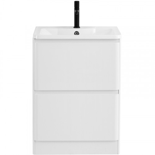 Тумба под раковину BelBagno 60 ALBANO-600-2C-PIA-BL Bianco Lucido МДФ / ЛДСП