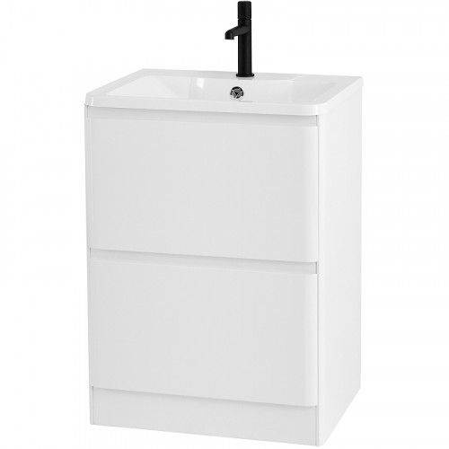 Тумба под раковину BelBagno 60 ALBANO-600-2C-PIA-BL Bianco Lucido МДФ / ЛДСП