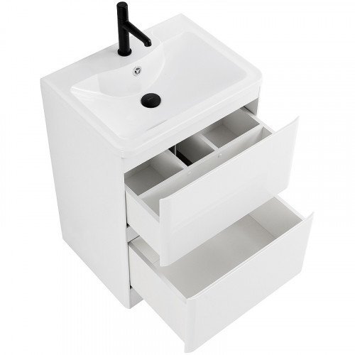 Тумба под раковину BelBagno 60 ALBANO-600-2C-PIA-BL Bianco Lucido МДФ / ЛДСП