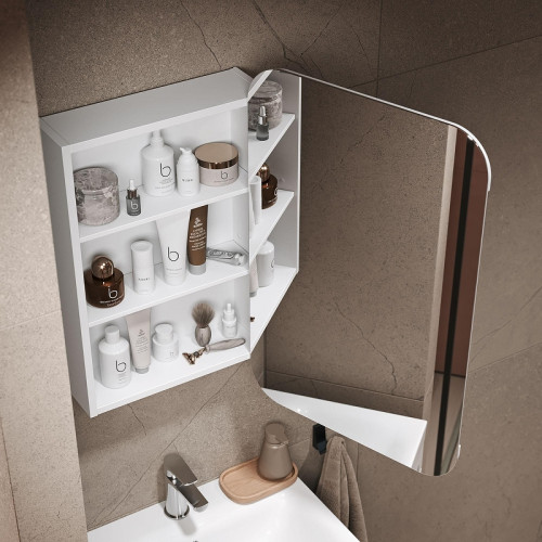 Зеркальный шкаф Alavann Cosmetic 50 ALV0769001 цвет Белый