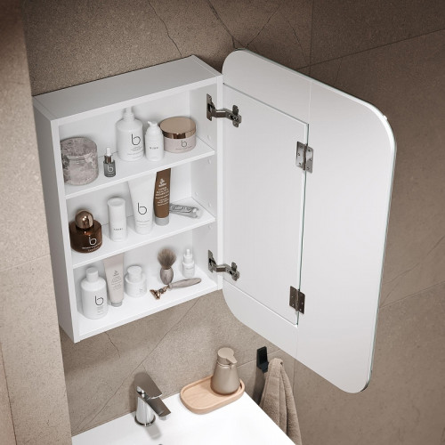 Зеркальный шкаф Alavann Cosmetic 50 ALV0769001 цвет Белый