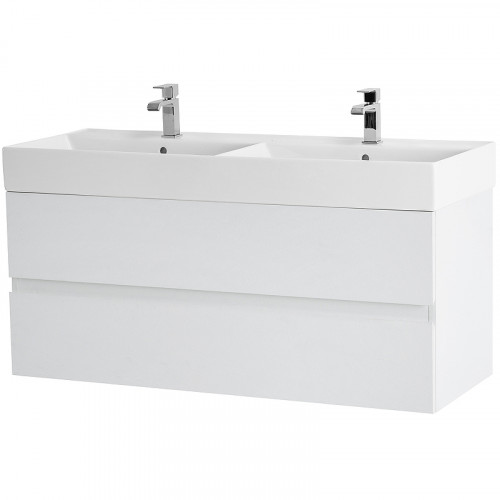 Тумба под раковину Cezares Molveno 46 120 MOLVENO 46-120-2C-SO-2-BG подвесная Bianco Ghiaccio МДФ / ЛДСП