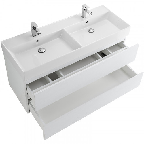 Тумба под раковину Cezares Molveno 46 120 MOLVENO 46-120-2C-SO-2-BG подвесная Bianco Ghiaccio МДФ / ЛДСП