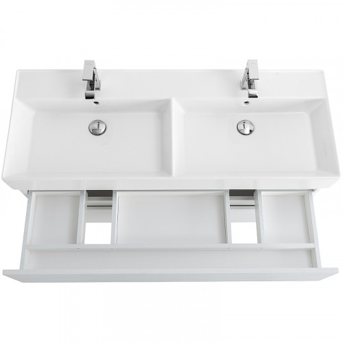 Тумба под раковину Cezares Molveno 46 120 MOLVENO 46-120-2C-SO-2-BG подвесная Bianco Ghiaccio МДФ / ЛДСП