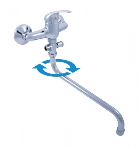 Смеситель для ванны Rav Slezak Sazava SA056.5 Хром на стену