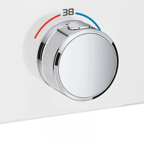 Смеситель для душа Grohe Grohtherm SmartControl 29156LS0 с термостатом Белая луна латунь встраиваемый