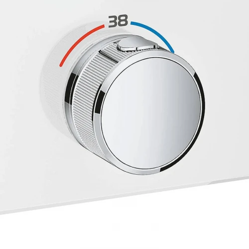Смеситель для душа Grohe Grohtherm SmartControl 29156LS0 с термостатом Белая луна латунь встраиваемый